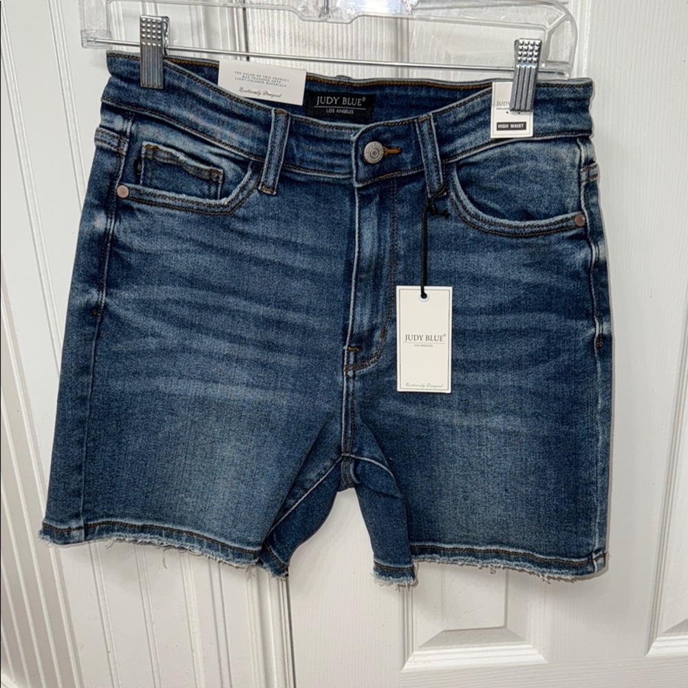 Judy Blue Dark Wash Denim Shorts